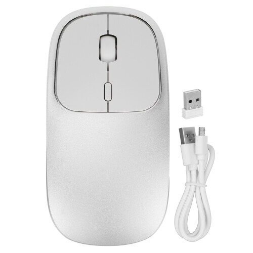 Wireless Bluetooth Charger Computer Mouse Rechargeable Slim Silent Mice Dual Mode Ergonomic Design Compatible With Windows Android OS X Quiet Click Ea