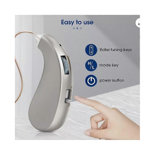 Rechargeable Digital Hearing Aids Invisible BTE Ear Aids High-Power NEW UK 2
