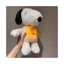 New Modes Baby Breathing Soothing Snoopy Dog Sleeping Companion Music and Light Plush Doll Toy best Christmas gift