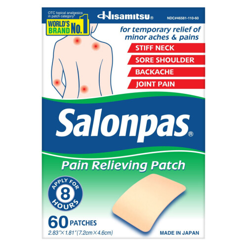 Salonpas, Patch Antidouleur, 60 Patchs 1