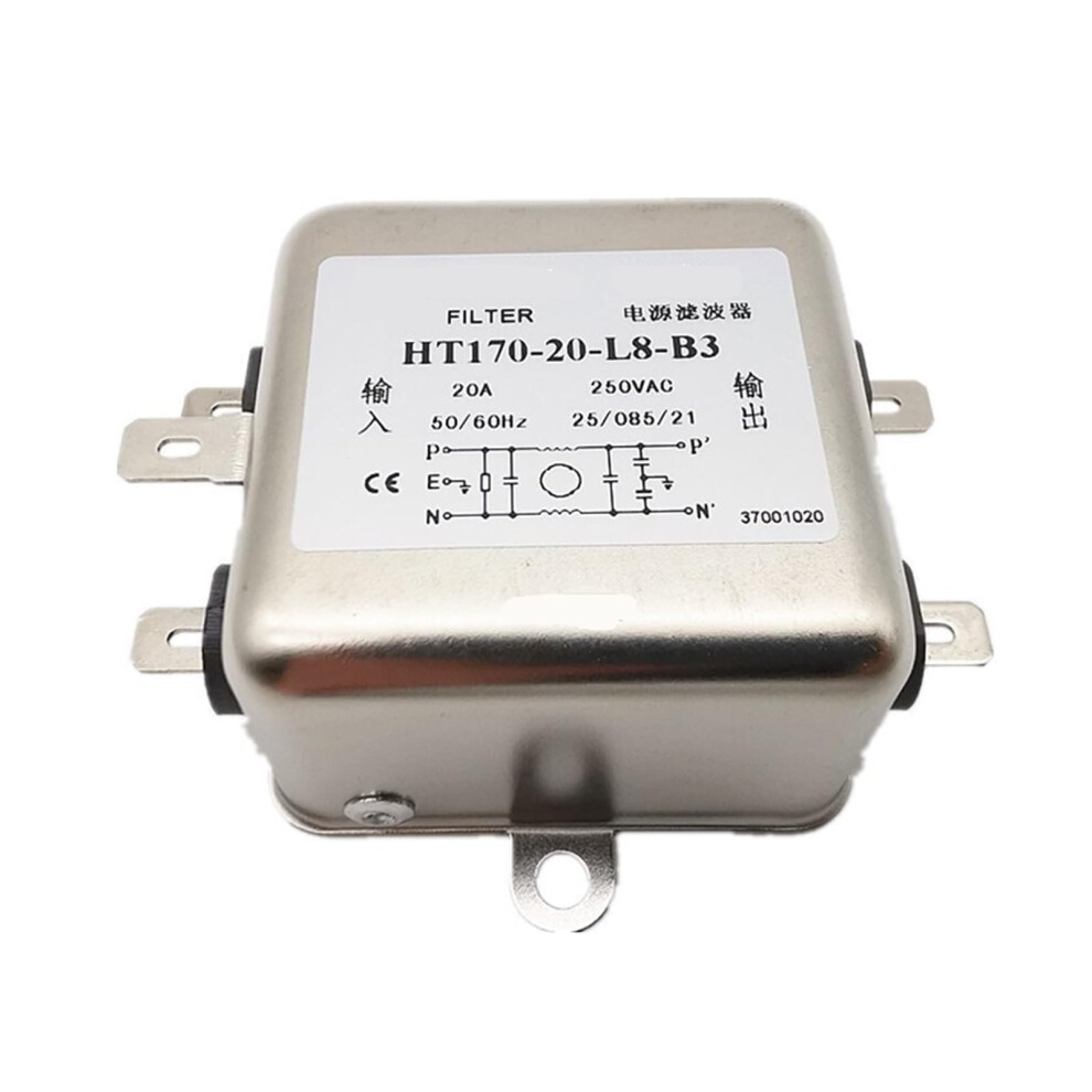 Ac Power Line Filter Single Phase L8b3 10A 16A Current Emi Noise Suppression 9187378515679