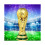 Cup Gold Trophy 36cm Resin Championship World with Polish 2