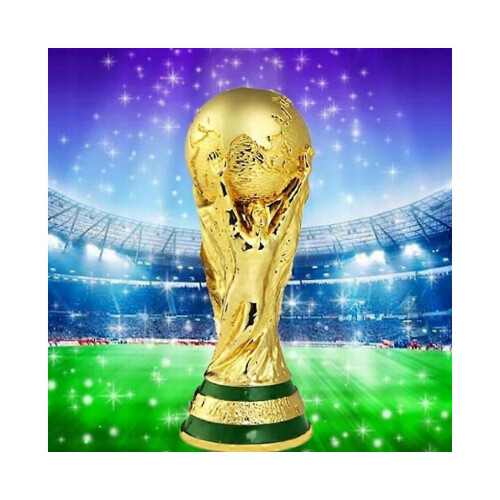 Cup Gold Trophy 36cm Resin Championship World with Polish 1