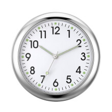Analog car clock waterproof glowing small analog alarm clock Portable quartz automotive replacement parts, adhesive