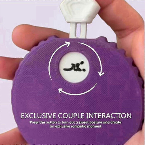(Red) Couples Position Selector, Couples Roulette Spinner, Romantic Date Night Dice Game, Increase Intimacy 2