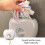 Eowppue Plastic Wrap Dispenser Box with 300 Sheets Plastic Wrap, Elastic Band Kitchen Food Wrap Organizer Storage Container 3