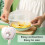 Eowppue Plastic Wrap Dispenser Box with 300 Sheets Plastic Wrap, Elastic Band Kitchen Food Wrap Organizer Storage Container 5