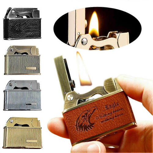 (A) Vintage Kerosenes Lighter Exquisite Craftsmanship Unique Design Gentlemen's Accessory 1