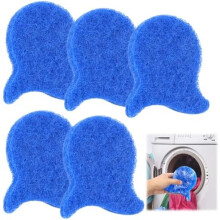 (Tierhaarentferner 5 Stück) ASANMU Washing Machine Pet Hair Remover, 5Pcs Reusable Cat Dog Hair Catcher Balls, Anti-Tangle Lint Remover for Laundry