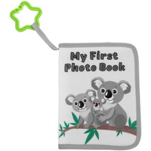 ifundom Baby Photo Album 7x7 Inch Soft Fabric Portable Decorative Memory Book for Baby Pictures and Family Moments to Record First Years