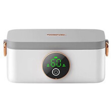 (16000 MA White) Wireless Portable Self-Heating Bento Box For Students, Cordless Heating Long Battery Life, for Work School Travel Camping