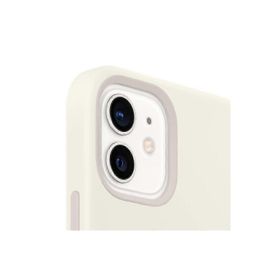 iPhone 12, 12 Pro APPLE silicone white MagSafe protective case 1