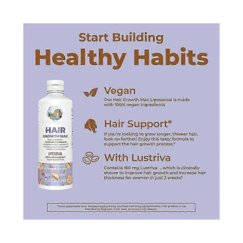 Mary Ruth's Liposomal Hair Growth Max with Lustriva 2