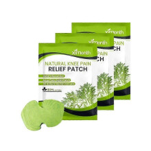 3X Knee Pain Relief Patches, Knee Heat Patches,knee Cervical Plaster Warming Herbal Plaster Wormwood Heat Patches Relief Of Back, Neck, Shoulder Pain