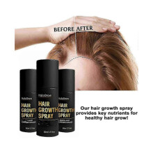 w 3x HaloGrow Hair Growth Spray with Biotin & Caffeine - Fast-Acting Hair Regrowth Treatment for Thinning Hair in Men & Women