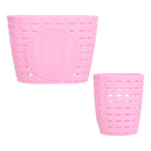 Sturdy Pink Kids Bicycle Basket - Perfect for Dolls & Small Items