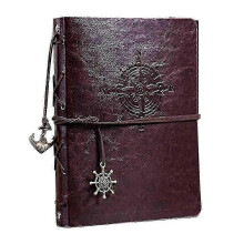 (Style 1 coffee) Leather Diy Photo Album Scrapbook Album Photo Book Vintage Photo Book