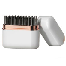 (White) Mini Hair Straightener, Cordless Rechargeable Portable Hair Straightener, Temperature Control, Rapid Heating, Anti-Scalding Shell.