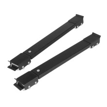 (Black) Adjustable Furniture Moving Roller Wheels for Washing Machine Portable Washer Dryer Fridges Mobile Rolling Base for Washing Machine
