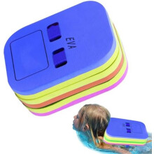 (S+Blau) Swim Float for Kids Adults Adjustable Layer Back Float with Safety Clip Buckle Swimming Kickboard Pool Training Equipment