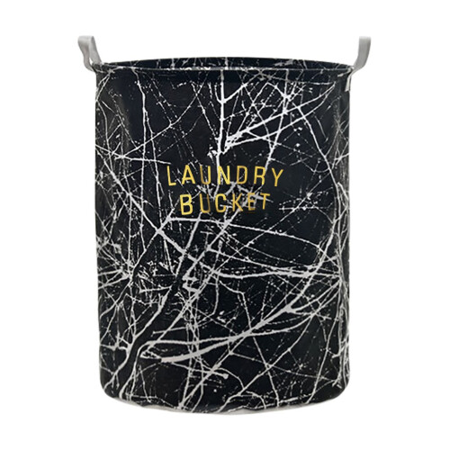 (A) Large Laundry Basket Collapsible Round Laundry Hamper Storage Bin
