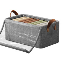 (B) Cation Clothes Storage Box Household Foldable Wardrobe With Lid Organiser Drawer Type Large Capacity Storage Box