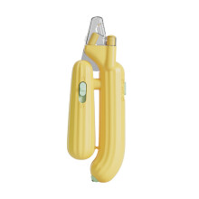 LED Pet Nail Clipper Ergonomic Design for Puppy Kitten-Yellow
