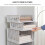 (B) Wardrobe Storage Rack Foldable Disassembly Stacking Finishing Storage Box Plastic Thickened Partition Drawer Type Push-pull Frame 2
