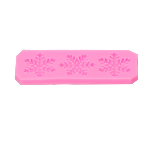DIY Snowflake Mold Set 5 Silicone Shapes Flexible Easy Release Craft Tool 2