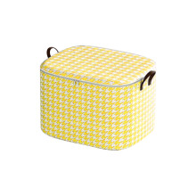 (Yellow) Large Capacity Non-woven Storage Bag In Wardrobe And Cloakroom, Stackable,, And High Load-bearing