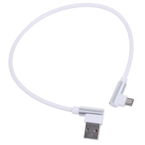 Câble Micro USB de données de Charge rapide à 90 degrés-0,3m