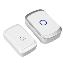 Kabelloses Türbell-Set mit Batterie in Silber, 12V23A Sender & Empfänger