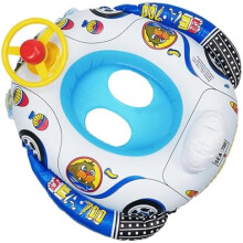 Ssguopte Baby Swimming Ring with Steering Wheel, PVC Safety Design, Suitable for 0-3 Years Old, Infant Float, Baby Pool Float