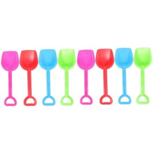 VICASKY 8-Piece Beach Toy Set, Colorful Lightweight Plastic Shovels, Safe & Stable Sand Digging Tools for Kids, Boys & Girls Beach Toys, Random Color