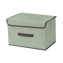 (GNS) Cotton And Linen Cloth Covered Storage Box Clothing And Debris Storage Artifacts Household Daily Collapsible Washing Box