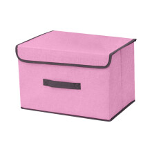 (PKL) Cotton And Linen Cloth Covered Storage Box Clothing And Debris Storage Artifacts Household Daily Collapsible Washing Box