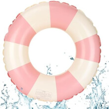 (A) GUBOOM Kids Swim Ring, Inflatable Pool Float, Durable Swimming Tire, Air Mattress Swim Ring for Children Ages 5-9