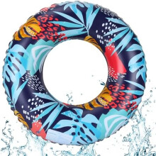 (I) GUBOOM Kids Swim Ring, Inflatable Pool Float, Durable Swimming Tire, Air Mattress Swim Ring for Children Ages 5-9
