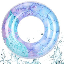 (K) GUBOOM Kids Swim Ring, Inflatable Pool Float, Durable Swimming Tire, Air Mattress Swim Ring for Children Ages 5-9