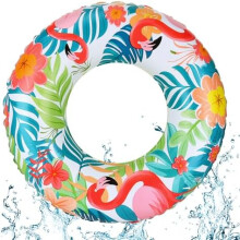 (J) GUBOOM Kids Swim Ring, Inflatable Pool Float, Durable Swimming Tire, Air Mattress Swim Ring for Children Ages 5-9