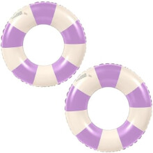 (Lila-70) 2 Pack Inflatable Swim Rings, Air Mattress Pool Float for Kids Teens, Summer Swimming Party Lounger
