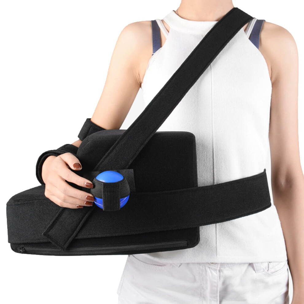 Shoulder Sling for Rotator Cuff Injury with Adjustable Support Brace for Post Surgery, Right Arm