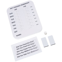 Dog Feeding Reminder Pet Feeding Chart Easy to Mount-Two rows