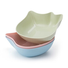 3Pieces Cats Bowl Anti-Skid Bottom Food Bowls for Kitten-set