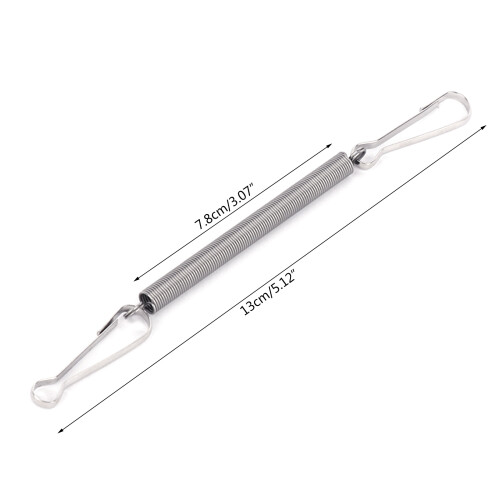 Spring with 2 Clips Used Singly or in Combination to Hold Rabbit 2