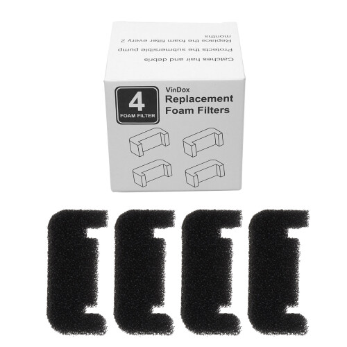 4 Pack for Cat Fountain Replacement Sponge Foam Filter for Dog