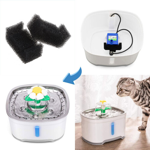 4 Pack for Cat Fountain Replacement Sponge Foam Filter for Dog 1