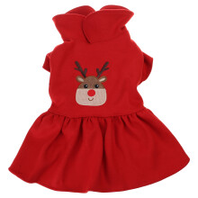Christmas Elk Couple Dress Skirt Pets Clothes Sweater-XL skirt