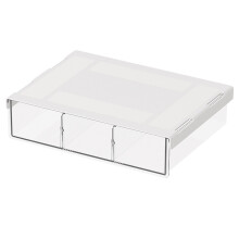 (A) Invisible Drawer Storage Box Under The Desk No Punch Desk Bottom Shelf Office Good Things Hidden Organizer Box Wardrobe Plus Drawers
