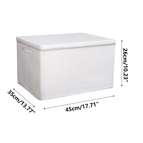 (C) Clothes Sorting And Storage Box, Large Size Clothes Storage Box, PVC Foldable Wardrobe Sorting Box, Household Storage Box 1